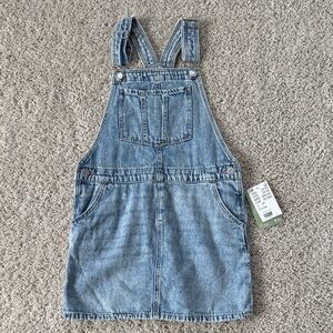 NWT H&M Girls Denim Overall Dress 7